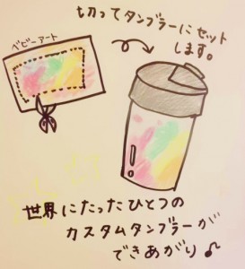 フィンガーペイントでオリジナルタンブラーを作ろう!